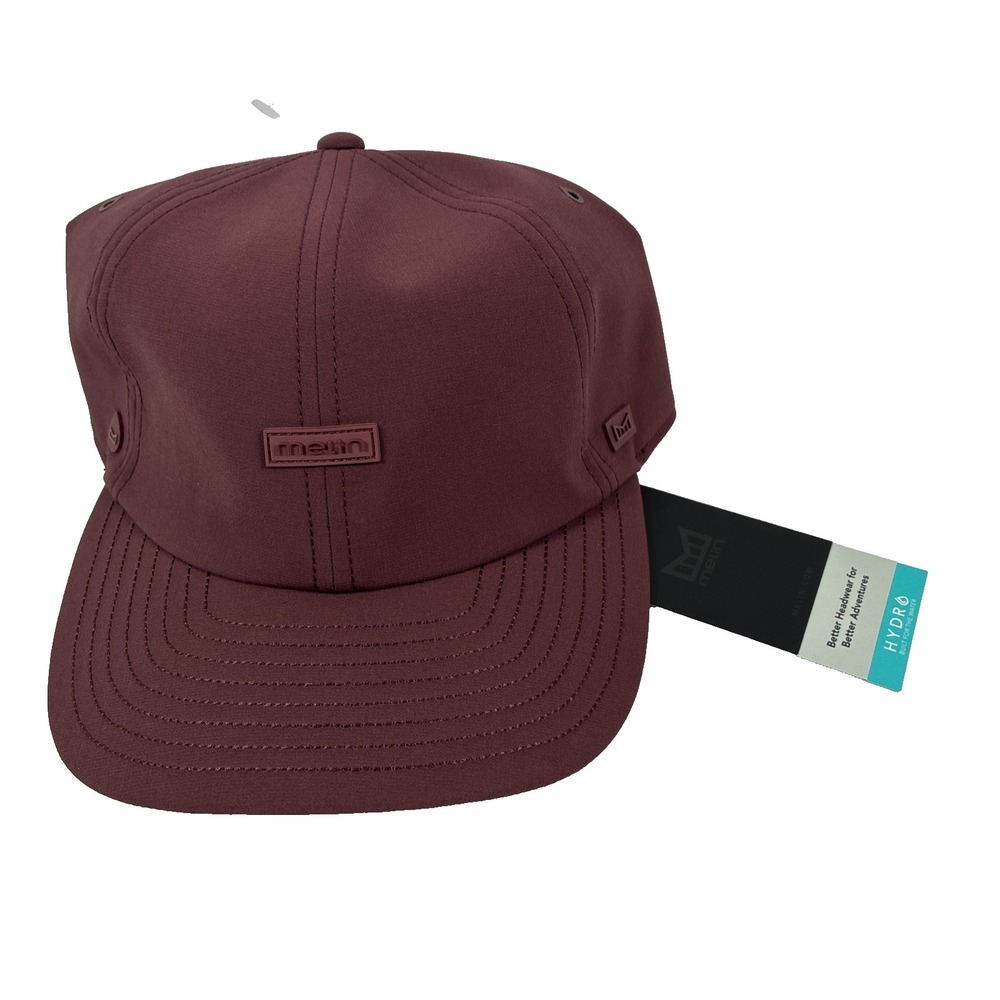 Melin The Legend Port Hydro Performance Hat Cap Wine NWT Golf Adjustable Size L